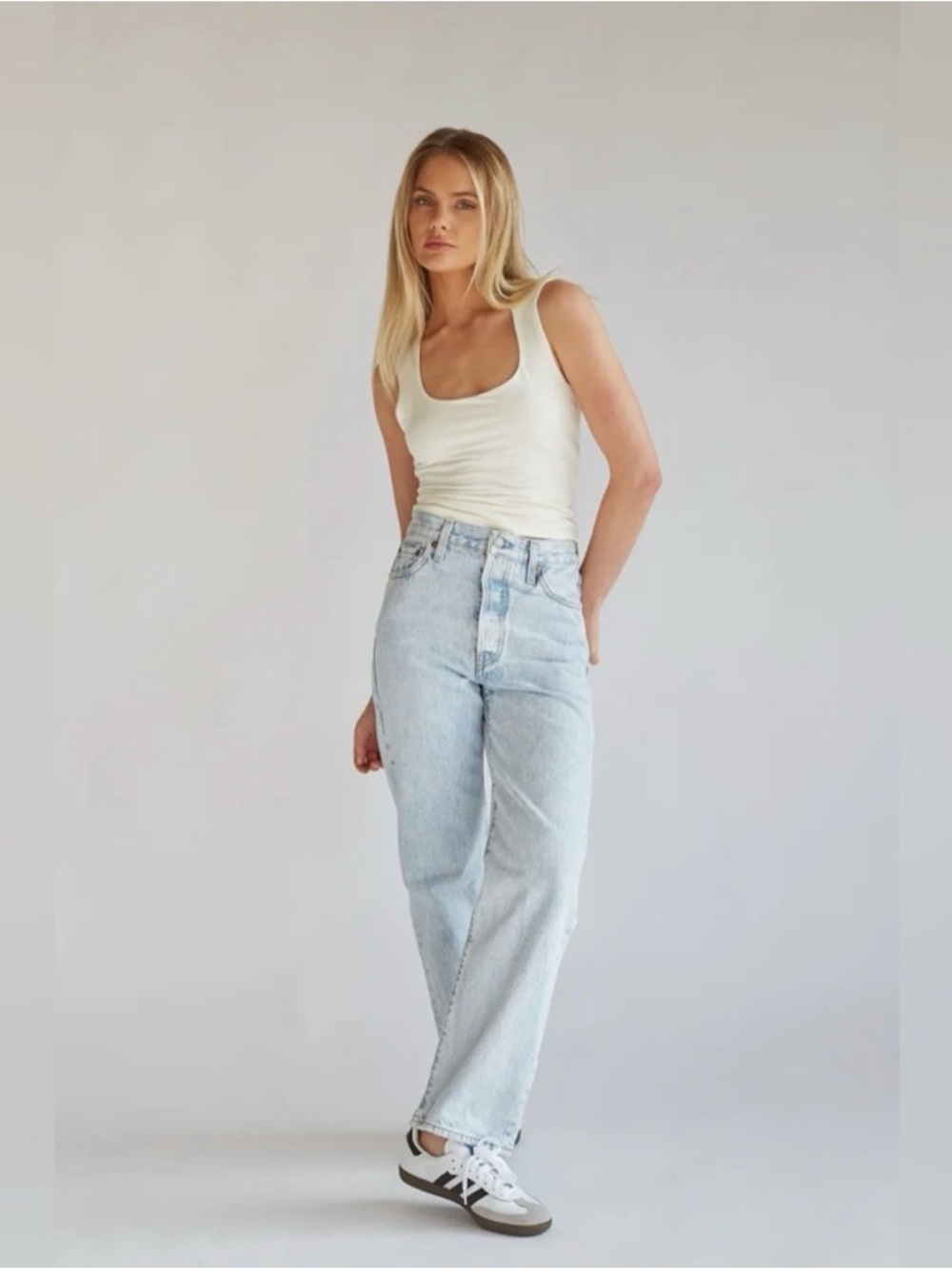 Levi’s Premium Ojai Shore Ribcage Straight Ankle Jeans 24x27 100% cotton